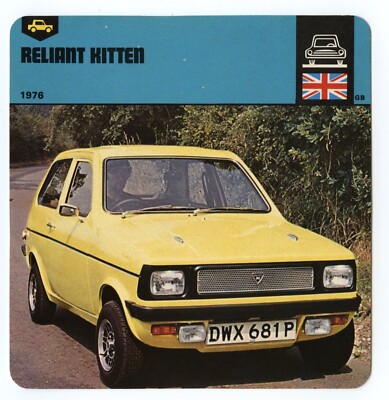 Reliant Kitten - GT / Production Car Edito Service SA Auto Rally Card ...