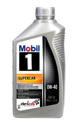 Mobil 1 Supercar SAE - 0W-40 Advanced Full Synthetic Engine Oil