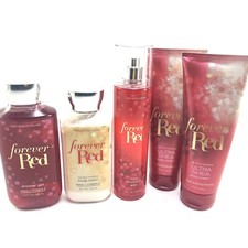 Forever Red Lote 5 Fragancia Bruma Crema Corporal Loción Gel Nuevo en Paquete Baño Cuerpo Funciona
