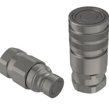 Coppia Innesti Rapidi FASTER 1/2 Pollice Faccia Piana Oleodinamica Escavatori