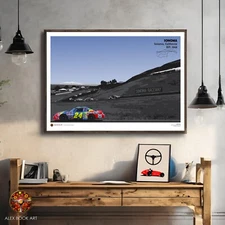 Sonoma Raceway Poster NASCAR Track Jeff Gordon Chevrolet Hendrick Race Art Print