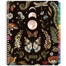 2025 Planner - 8.5" x 11" Planner 2025 Weekly and Monthly, Vintage Butterfly