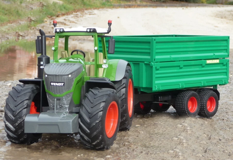 RC Traktor FENDT 1050 + Anhänger in XL Länge 74cm "Ferngesteuert" 405035-1