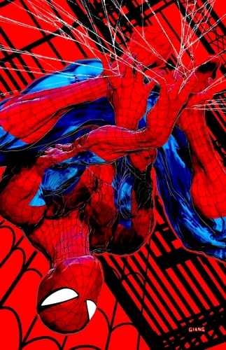 AMAZING SPIDER-MAN #64 JOHN GIANG NEGATIVE BLEED VIRGIN LTD 1000