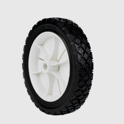 ARNOLD 1.5'' W X 7'' D Plastic Lawn Mower Replacement Wheel 35 lb 1/2'' D Hub
