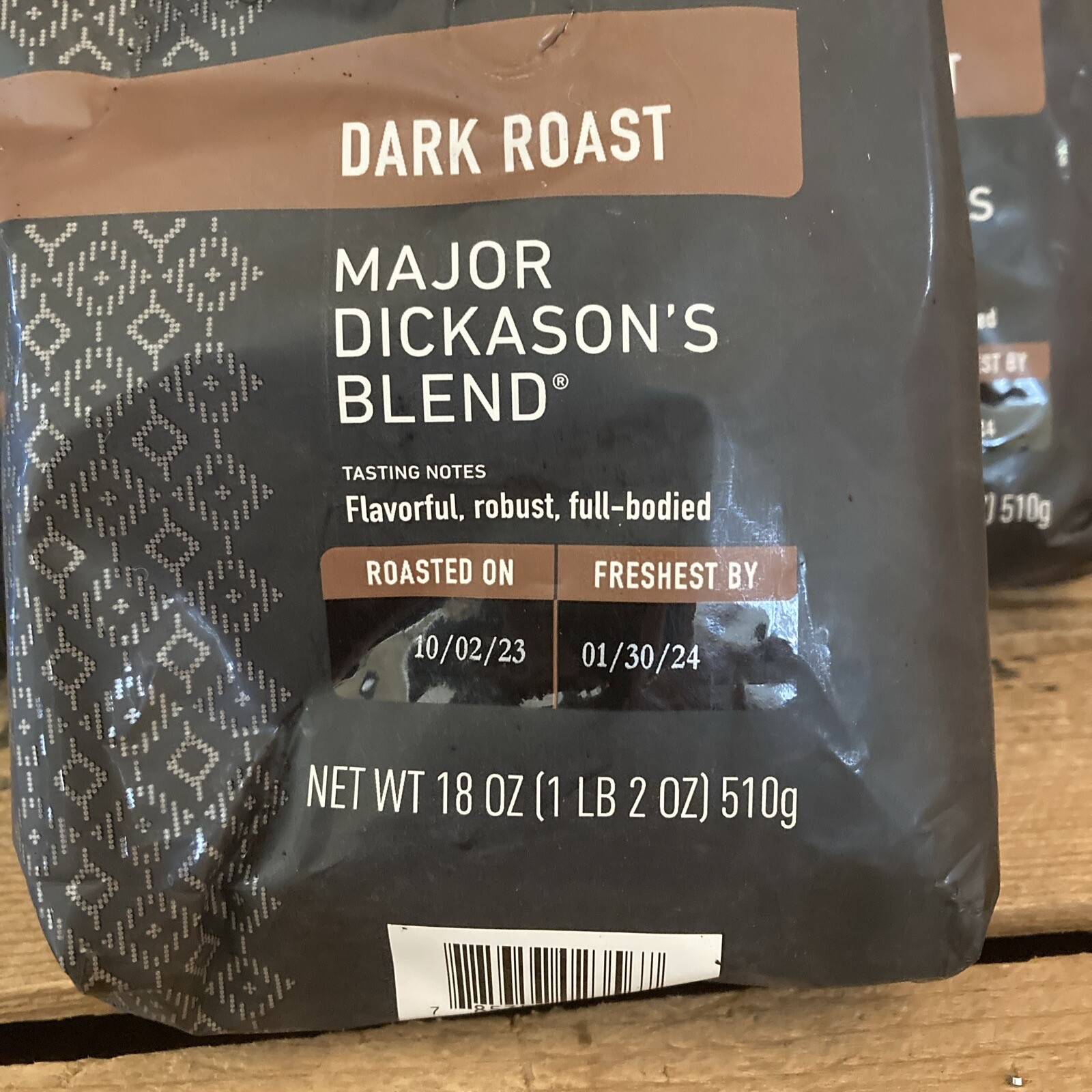3x Peet's Coffee Dark Roast Ground Coffee Major Dickason's Blend 18oz