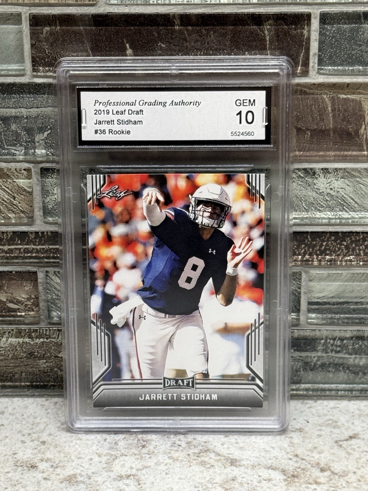 Jarrett Stidham Leaf Draft #36 Base