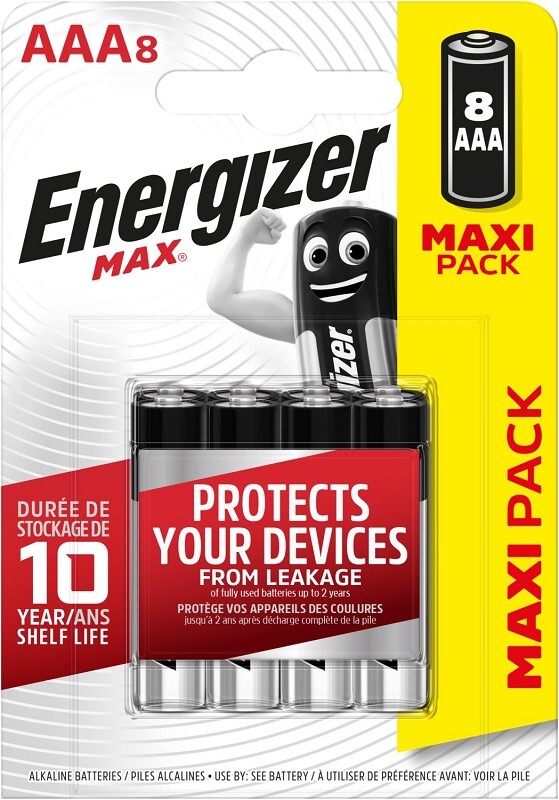 Thumbnail - Energizer Micro-batterie Max Aaa 8 Stück