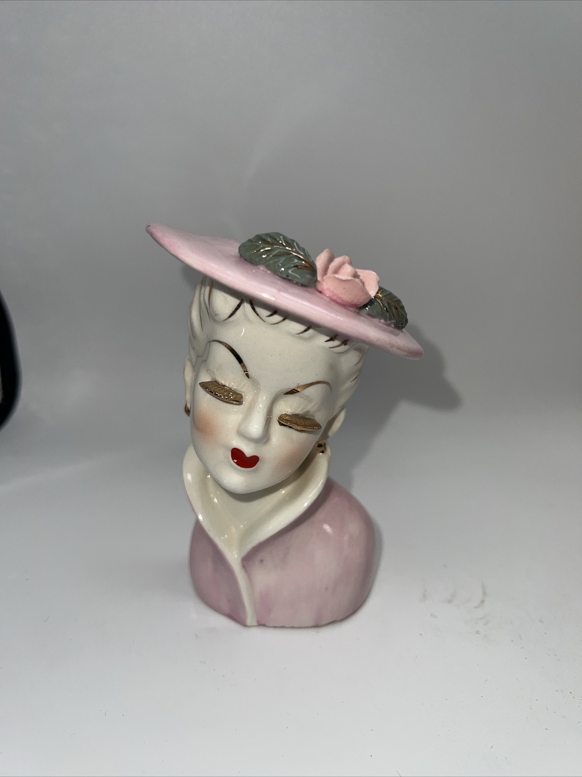 Vintage Mid Century Lark & More Lady Head Vases eBay