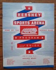 1948-1949 AHL HOCKEY PROGRAM HERSHEY BEARS BUFFALO BISONS