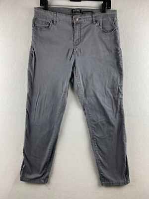 Buffalo David Bitton Pants Womens 12 32 Gray Daily Ankle Grazer Stretch  Skinny