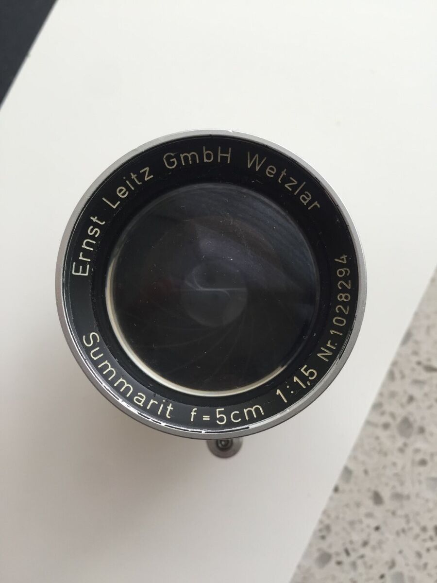 Leica LENS Summarit F = 5cm 1:1,5 Nr.1028294 Ernst Leitz Leica LENS Summarit F = 5cm 1:1,5 Nr.1028294 Ernst Leitz