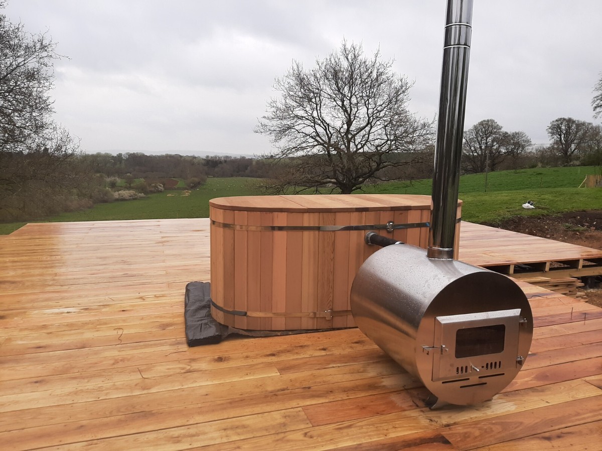 Wood Fired Hot Tub Stove Burning Furnace Log Fired Heater Fire Timber Coal  Spa | eBay