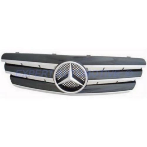 CALANDRA GRIGLIA NERO/CROMO IN ABS MERCEDES-BENZ CLASSE C W203 5/00 -- 2/07 - Foto 4 di 4