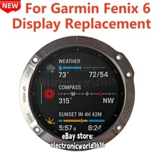LCD Display For Garmin Fenix 6 ANT+ Sport Watch 47mm Screen Repair Replacement