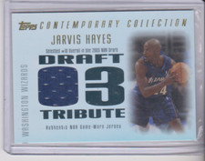 2003-04Contemporary Collection Jarvis Hayes Draft tribute Jersey 106/250 Wizards