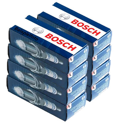8x BOSCH 0242145510 Zündkerze für Mercedes W203 C209 W211 W463 X164 W251 W221