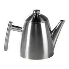Frieling 18/8 Brushed Stainless Steel Primo Teapot with Infuser, 4 1/4" H, Si...