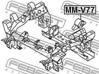 MM-V77 FEBEST Mounting, differential for MITSUBISHI