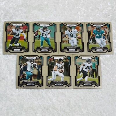 (7) 2023 Panini Prizm Football Jaguars Team Cards Kirk Engram Allen Lawrence
