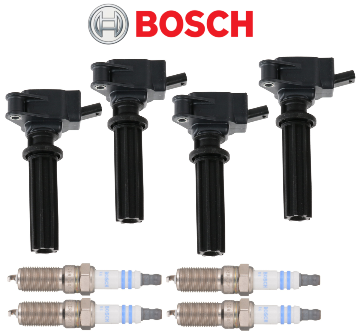 パーツ  Ignition Coil Bosch OEM BOSCH Ignition Coils Spark Plug Double Iridium 8 PCS Kit Set for