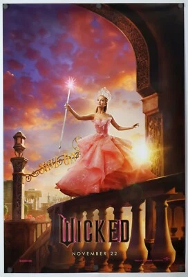 Wicked original DS movie poster 27x40 D 2024 Wizard of Oz Ariana Grande MINT
