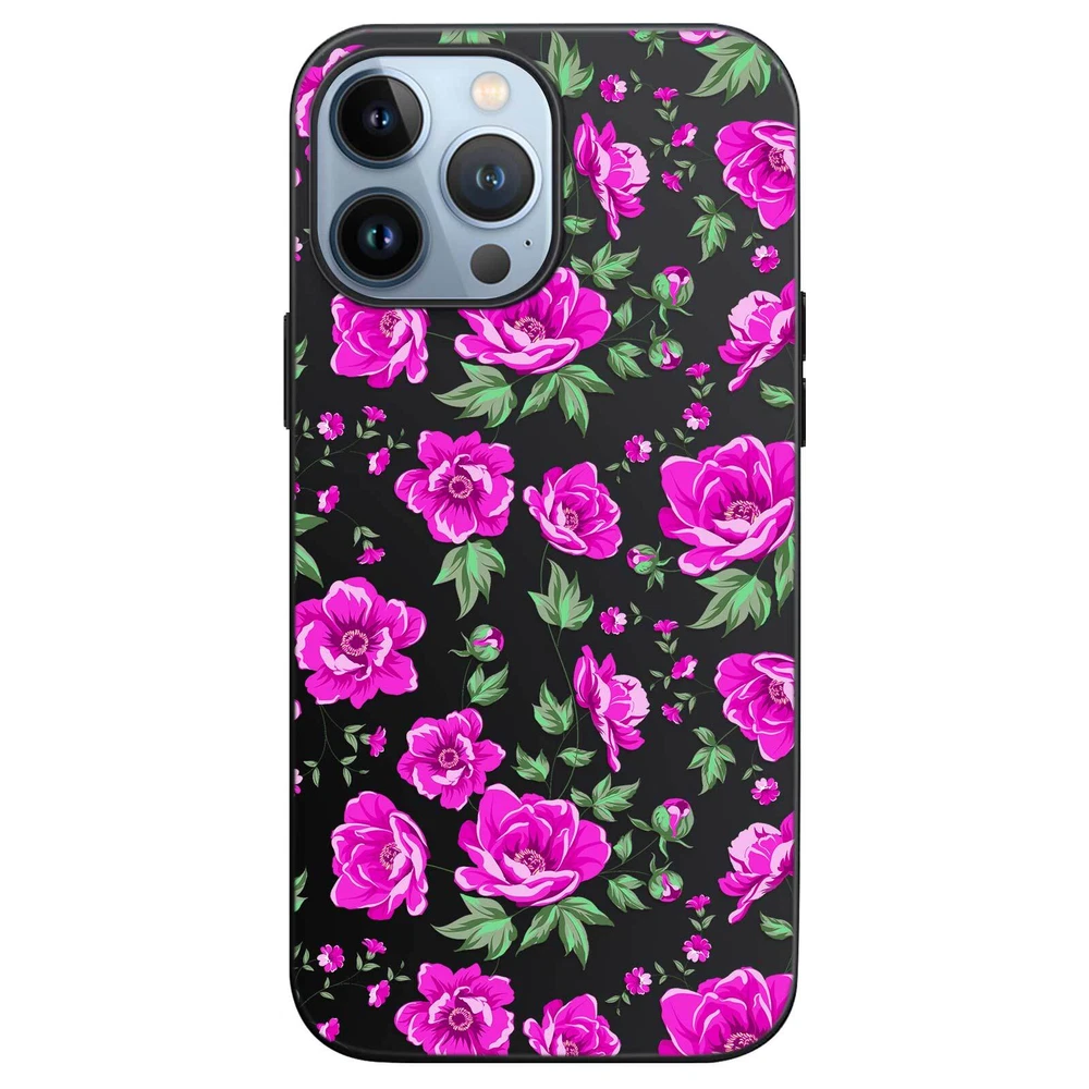 Phone Case For Apple iPhone 14 Pro Max 13 12 15 Flower Lace Protective TPU Cover