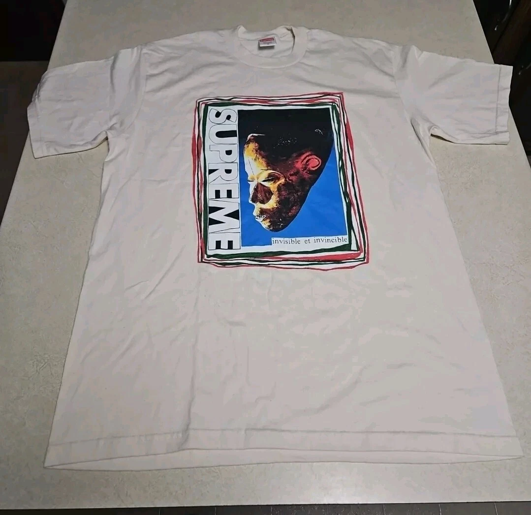 T shirt Supreme Mask taille M blanc moyen 