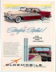 1956 OLDSMOBILE SUPER 88 HOLIDAY SEDAN Original Vintage Promo Ad