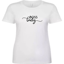 Women`s BOSS LADY T-shits Birthday Gift Girls Diva 100% Cotton Tubular Body