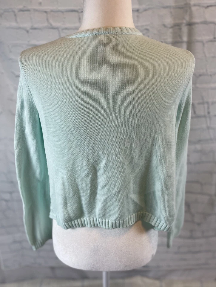 Cárdigan Suéter Matilda Jane 435 Hello Lovely Dorado Niña Talla 14 Verde Como Nuevo Foto 4 de 4