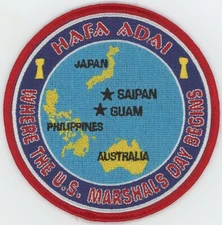 US Marshal Guam NMI District Pacific Ocean HAFA ADAI Patch