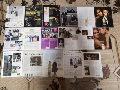 Theo James collection of articles adverts