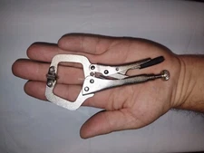 1 PC WELDING 5" PROFESSIONAL MINI VISE GRIP Style LOCKING C CLAMP PLIERS  PADS