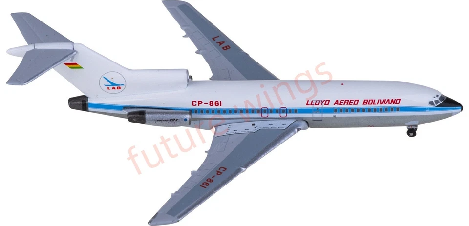 1:400 AeroClassics AC411208 LAB Bolivian Airlines B727-100 CP-861 +Free Tractor - Image 4 of 4