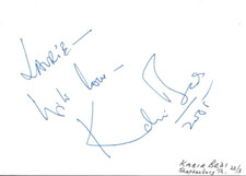 Kabir Bedi Indian Actor Autographed Signed Abum Page AMCo COA 20948