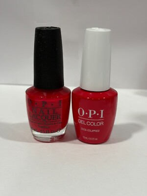 OPI GELCOLOR + MATCHING GEL POLISH COCA-COLA RED (GC C13 / NL C13)