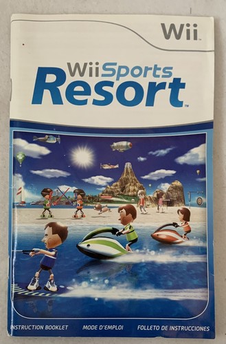 Wii Sports Resort (Nintendo Wii, 2009) NO GAME DISC - CASE MANUAL & ARTWORK ONLY - Picture 2 of 4
