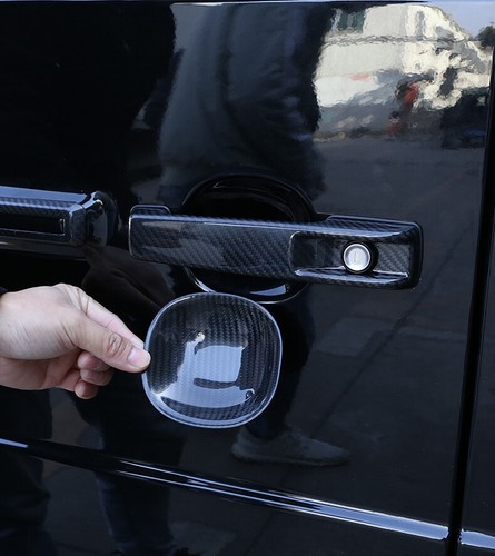 10*Real Carbon Fiber Outer Door Handle &Bowl Trim For Benz G W463 G500 G63 2019+ - Picture 2 of 12