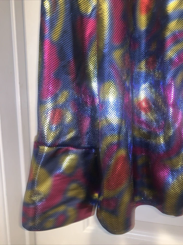 FORO Novedades Metálica Manga Larga Botón Disco Disfraz Camisa - Para Hombre Talla Única Foto 2 de 4