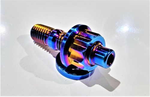 10 X GRADE 5 TITANIUM M8 X 1.25 AUTOMOTIVE, INTAKE, EXHAUST STUD NUT AND WASHER - Picture 2 of 2