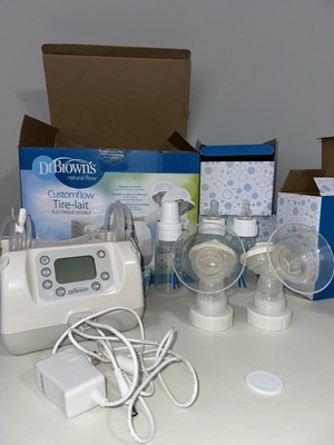 Dr. Brown s Natural Flow Customflow Double Electric Breast Pump (used) WORKING
