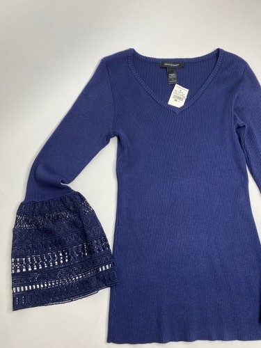 Women’s Ashley Stewart Rayon Bell Sleeve Ribbed Sweater •Size 12 *NWT - Picture 7 of 8