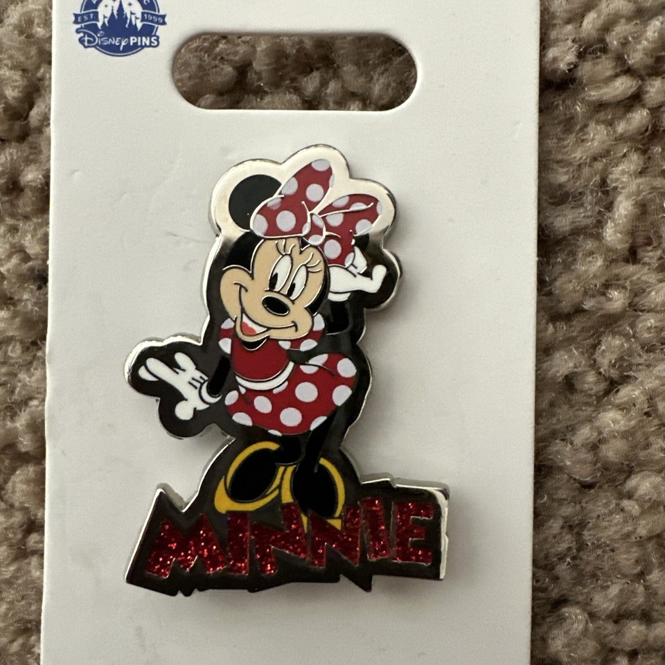 Disney Pins Minnie Mouse Over The Shoulder Glance Glitter 2024 New eBay