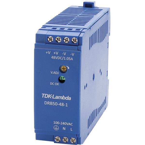 Tdk-lambda drb 50-48-1 alimentatore per guida din 48 v/dc 1.05 a 50.4 w 1 x
