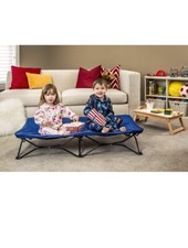 Nowe Regalo My Cot Przenośne łóżko dla malucha Granatowe Pojemność 75 funtów -g