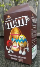 M&M's UK 2019 CHOCOLATE EASTER EGG EMPTY BOX MARS ADVERTISING CANDY M&Ms M & M's