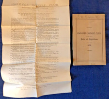 Men&rsquo;s Club 1878 HANOVER SQUARE London England Rules Regulations + Members Names