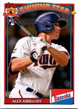 2021 Topps Archives #91BZ-6 Alex Kirilloff 1991 Topps Bazooka Shining Stars