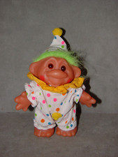 Troll Doll 5" Dam Norfin Yellow Clown Green Hair